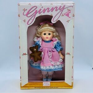 Vintage Dakin Vogue Dolls Ginny GOLDILOCKS #70139 1984 8" NIB Bear Brush **READ*